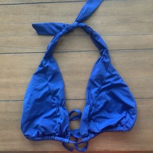BECCA blue bikini top size L